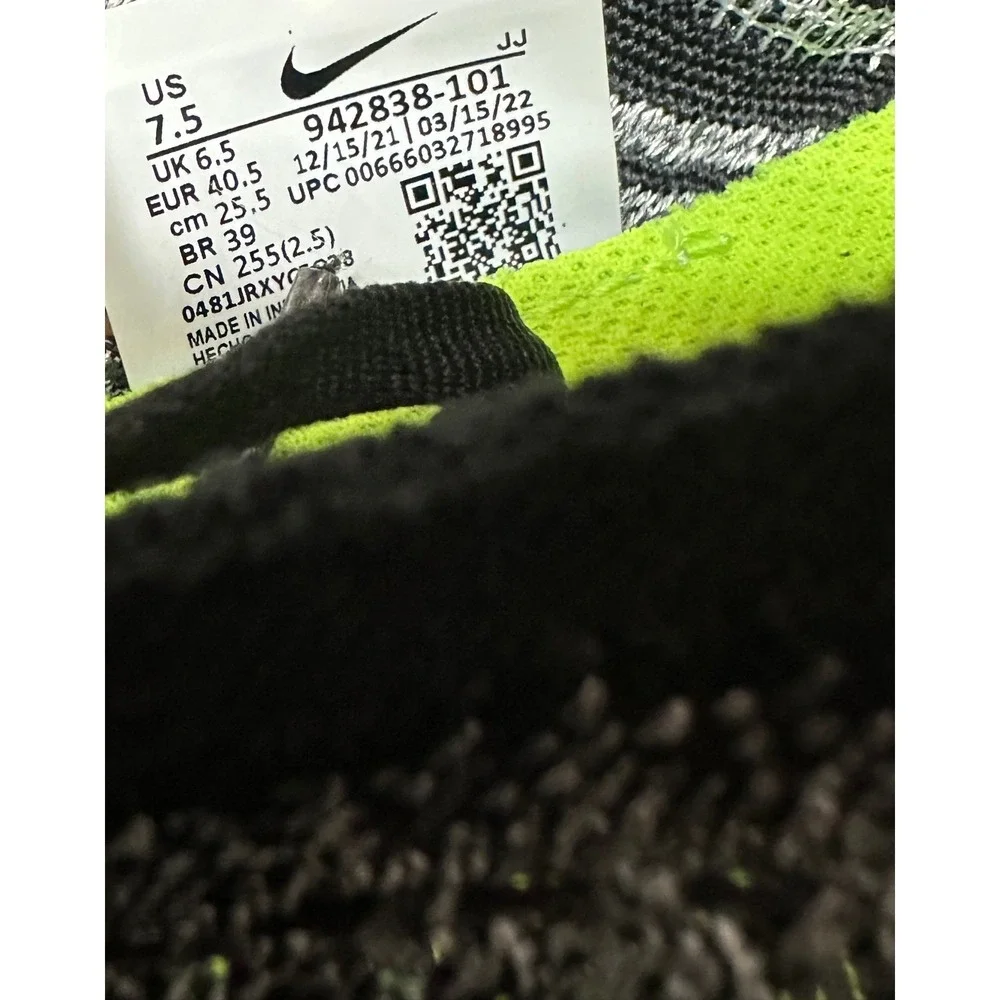 Nike Free RN Flyknit 2018 Oreo Black Running Shoes (942838-101) Men Sz 7.5